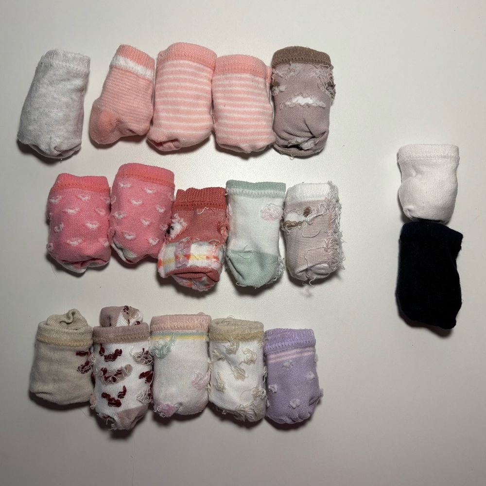 Assorted Baby Socks (x17 pairs)